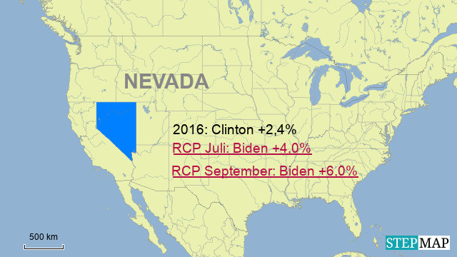 Nevada: 6 Wahlleute