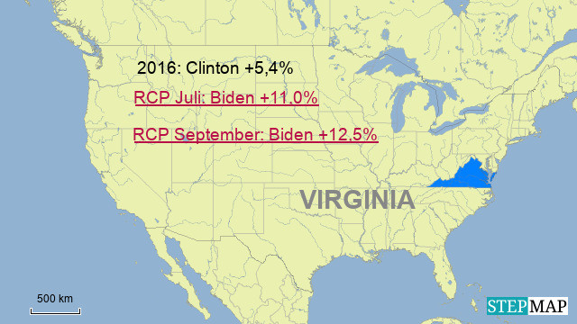 Virginia: 13 Wahlleute