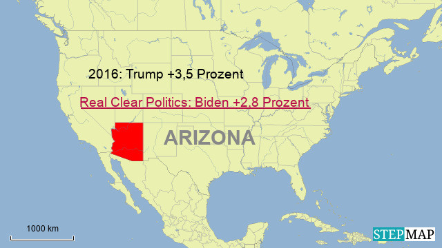 Arizona, 11 Wahlleute