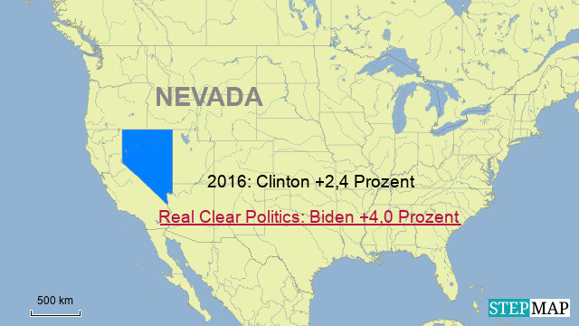 Nevada, 6 Wahlleute