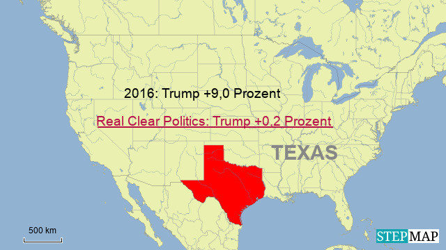 Texas, 38 Wahlleute