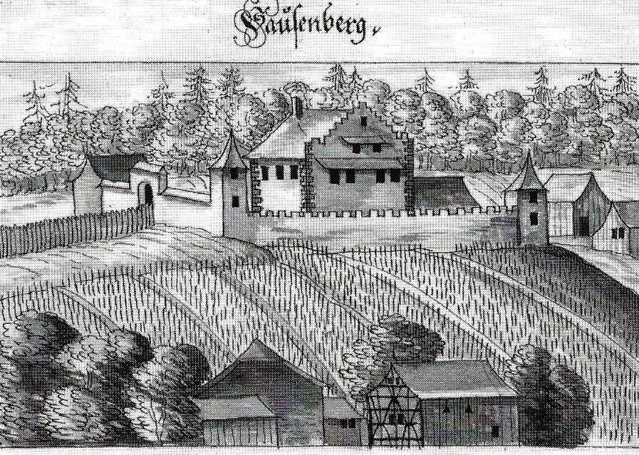Das Landhaus Susenberg, Darstellung aus dem 16. Jahrhudert (ZB Zürich)