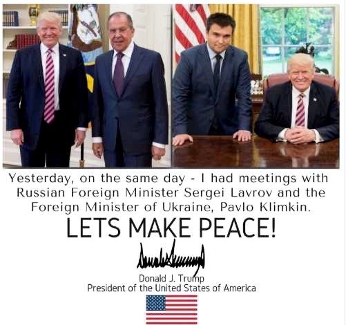 Foto: Trump Twitter Russia / Ukraine