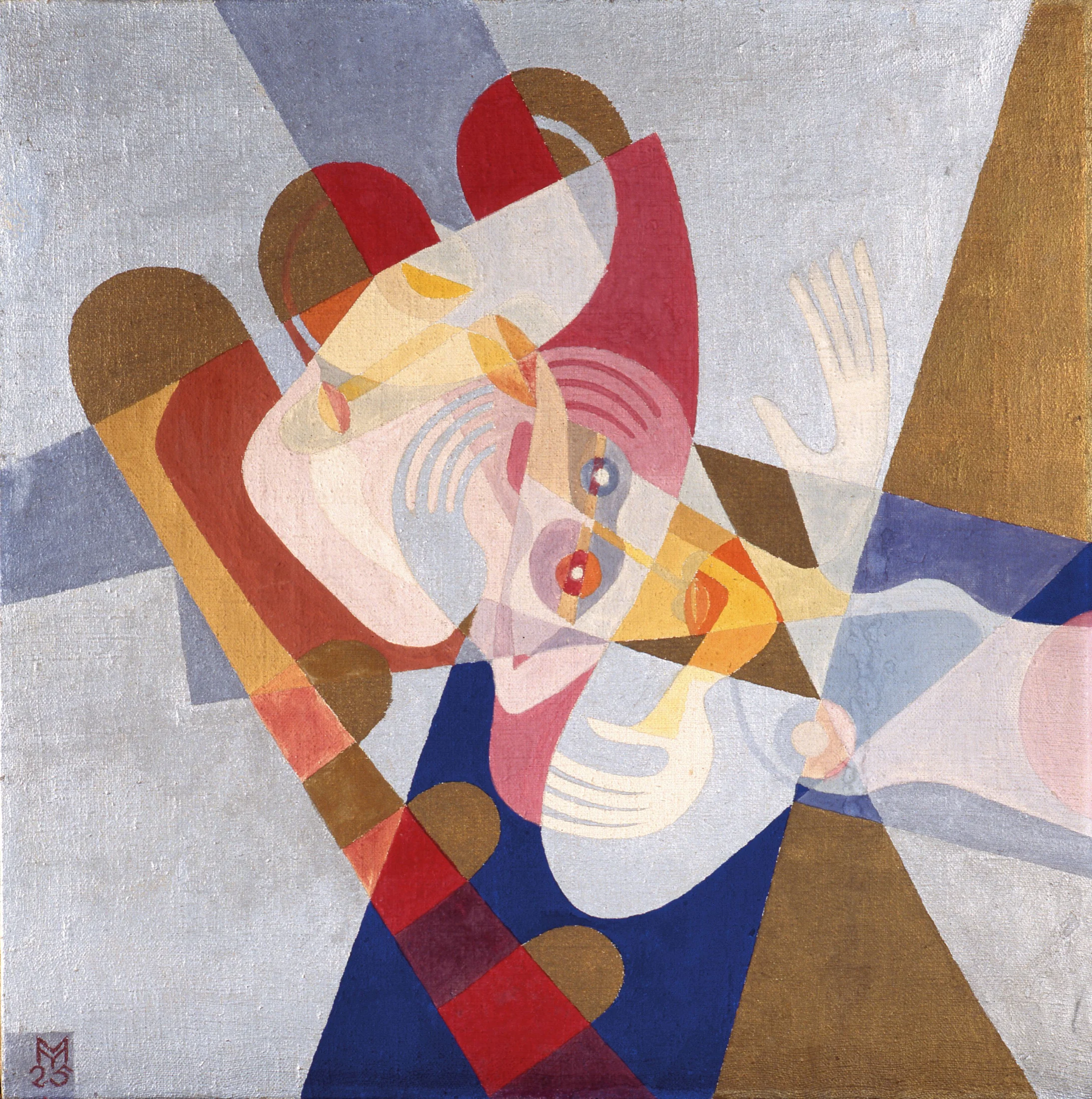 Marianne Ullmann: Bescheiden. Tempera auf Leinwand. 61 x 61 cm. 1925