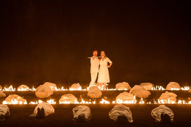 Pavol Breslik (Tamino) und Julia Kleiter (Pamina), © Opéra national de Paris/Agathe Poupeney, 2014