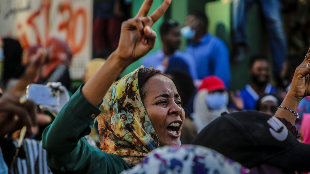 Sudan, Khartum, Demonstration