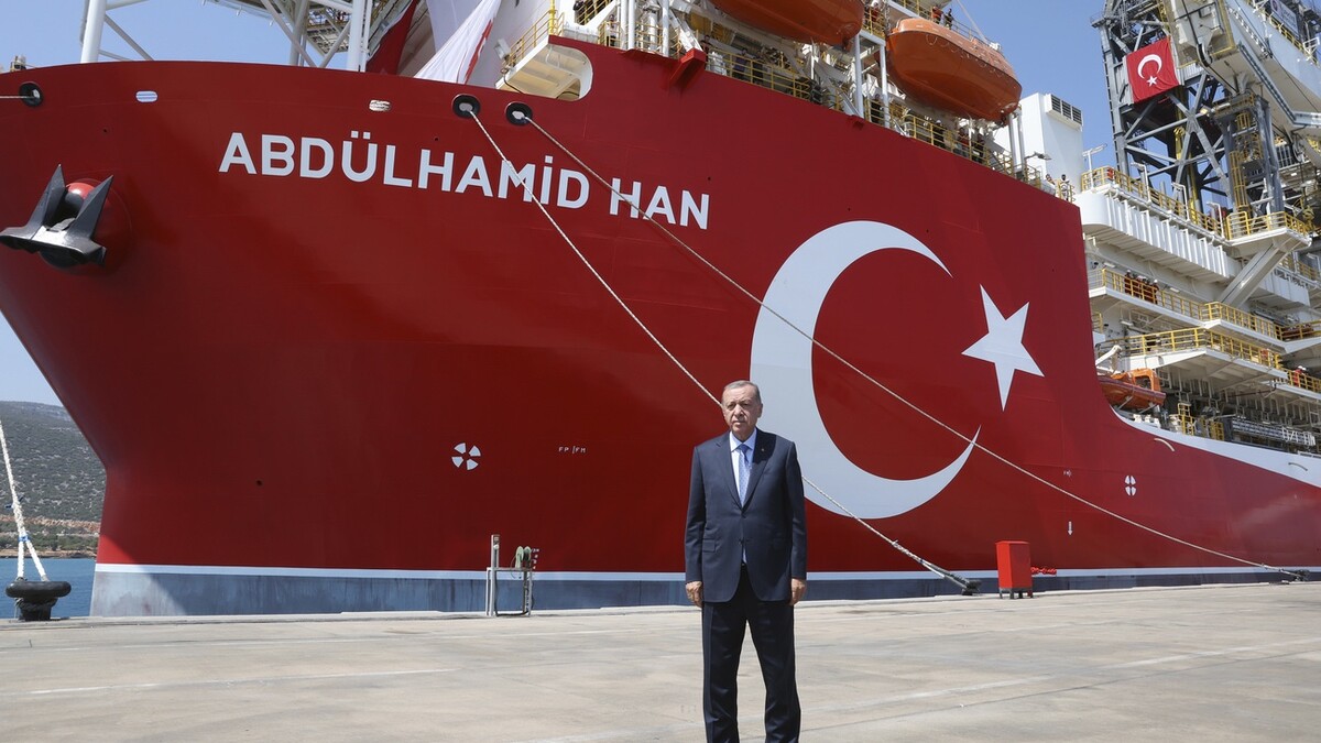 Erdogan vor Bohrschiff