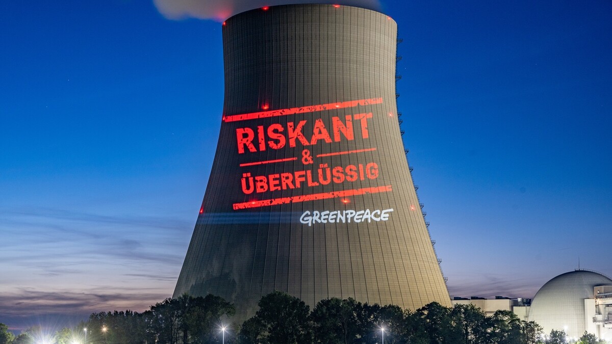 Greenpeace-Protest gegen Atomkraft