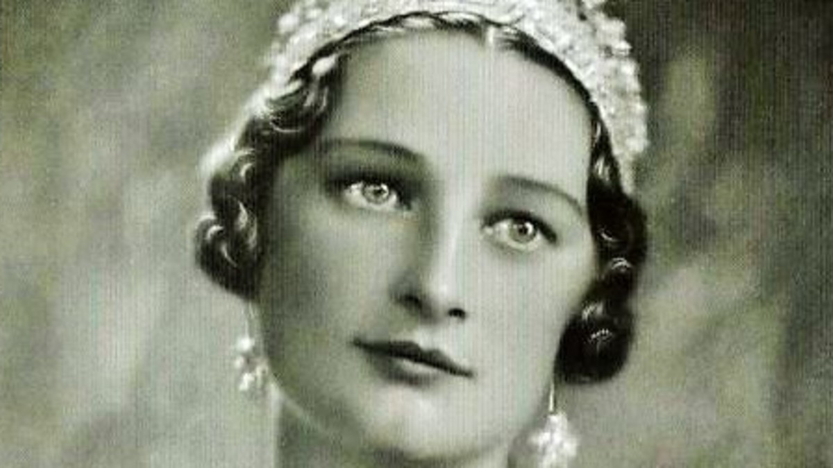 Robert Marchand: Königin Astrid der Belgier, retouchiertes Glasplattennegativ, 1938