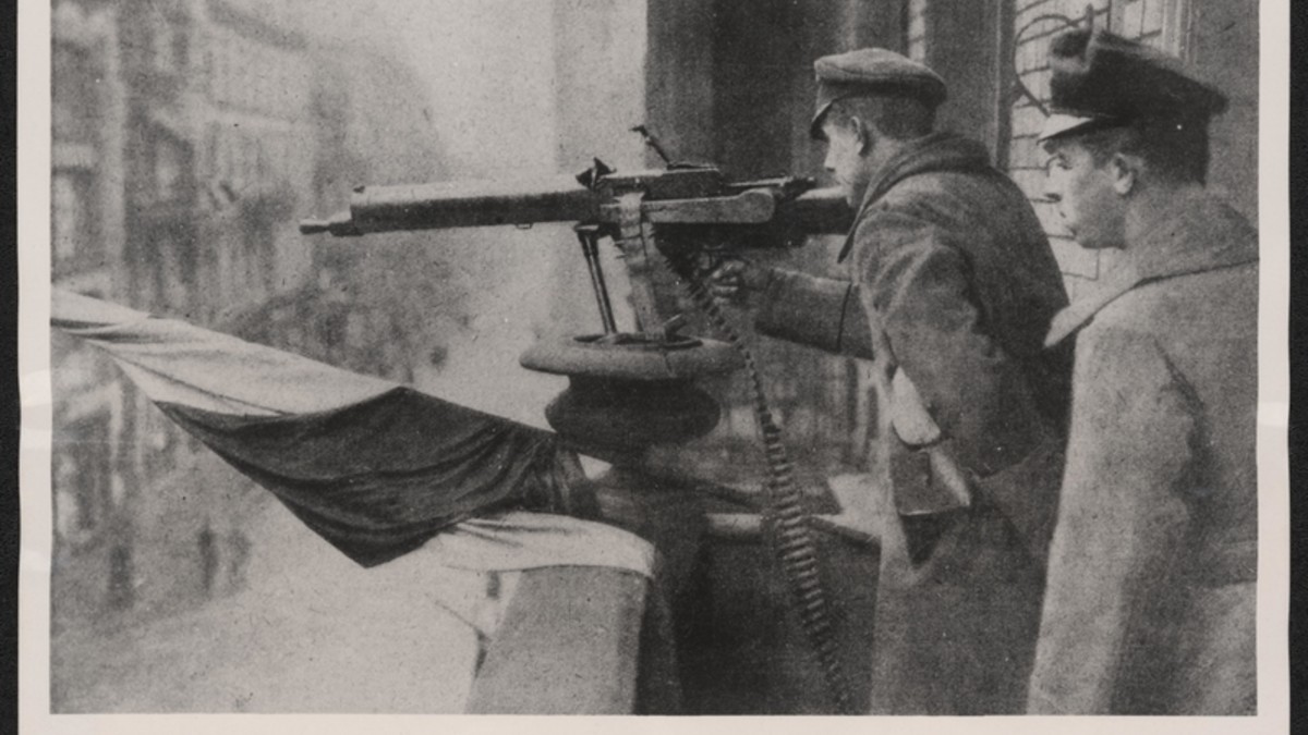Novemberrevolution 1918, Strassenkämpfe in Posen (Foto: Deutsches Bundesarchiv, BildY 1-6C426-1809-67)