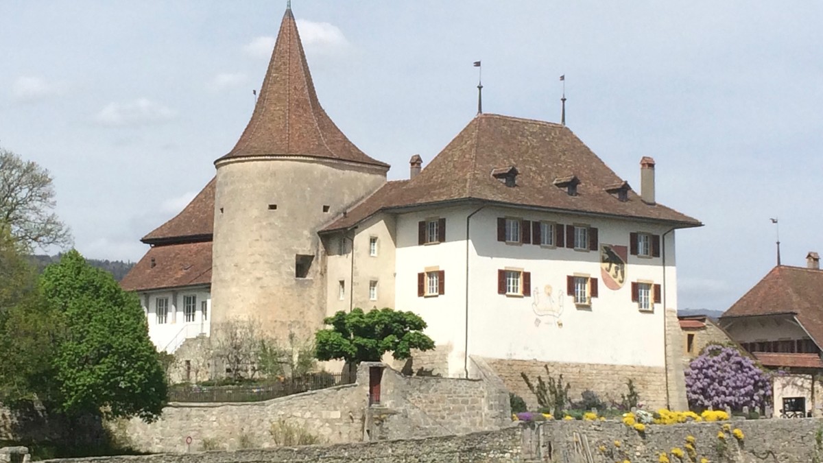 Blick auf Schloss Erlach