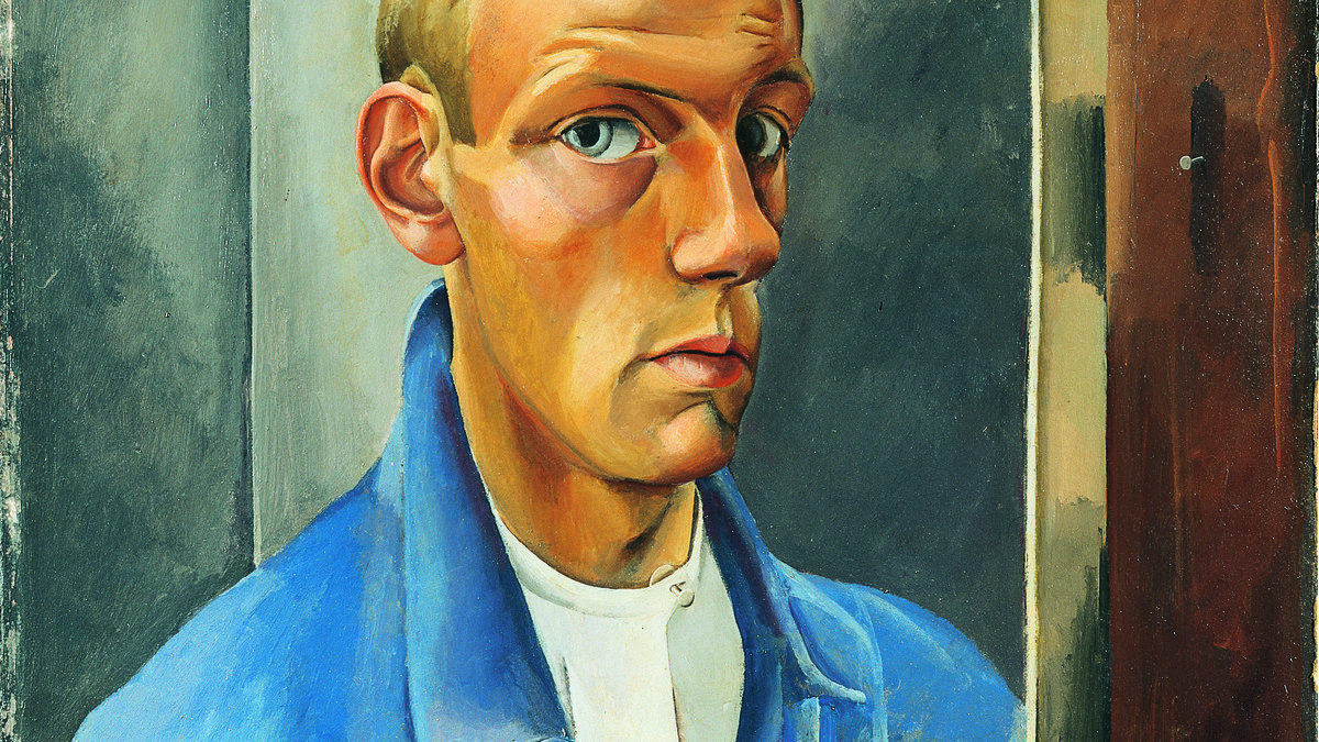 Niklaus Stoecklin (1896–1982): Selbstbildnis, 1918, Öl auf Karton und Holz, 71x54 cm, Kunstmuseum Winterthur, © 2017 Pro Litteris, Zürich, Foto: SIK-ISEA, Zürich