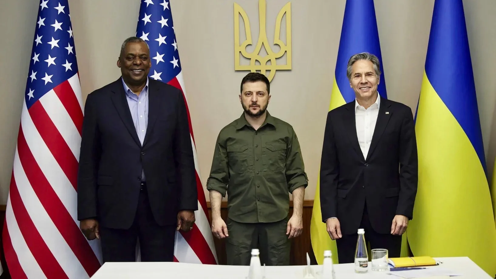 Austin, Selenskyj, Blinken