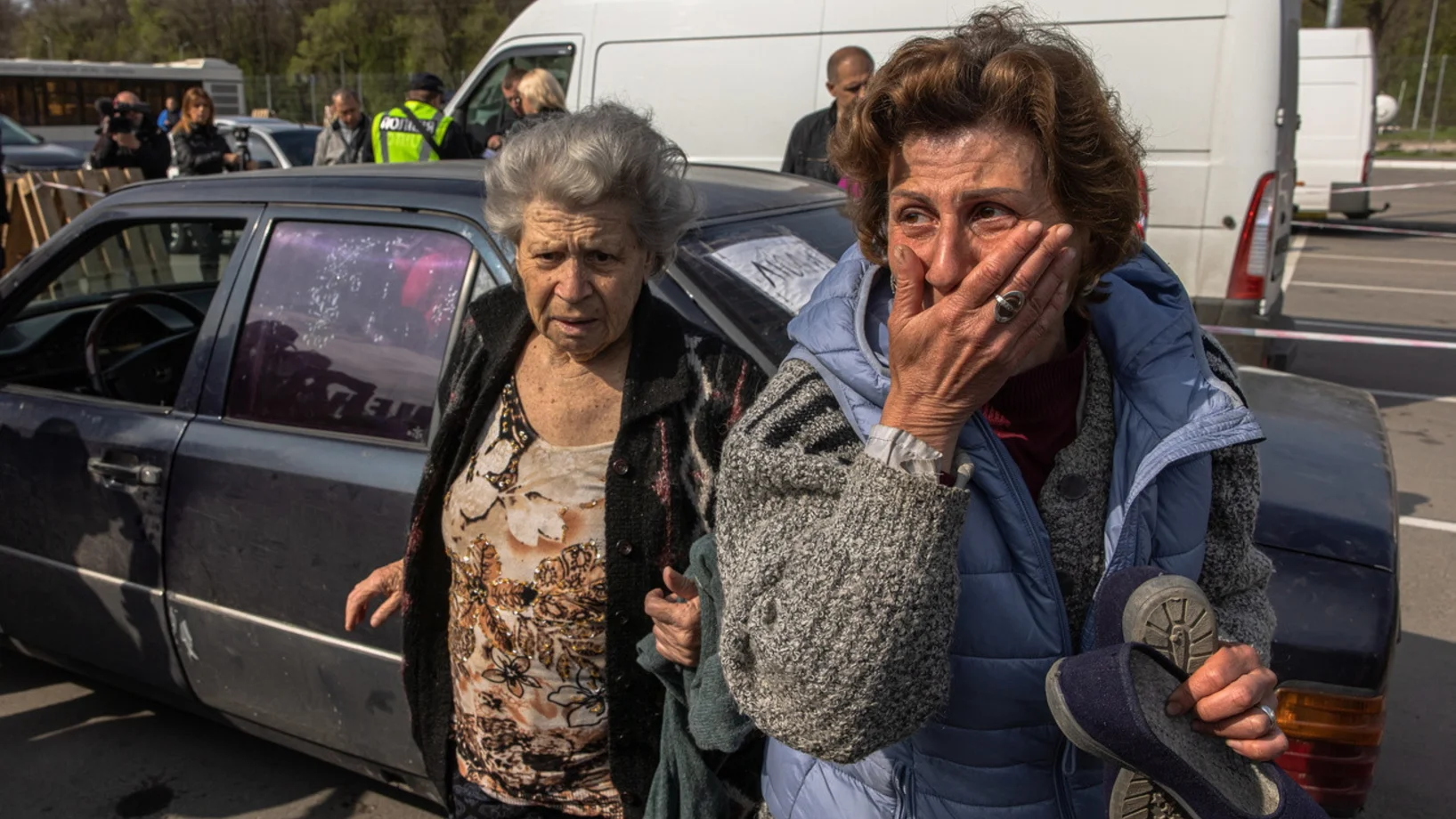 Evakuierte aus Mariupol