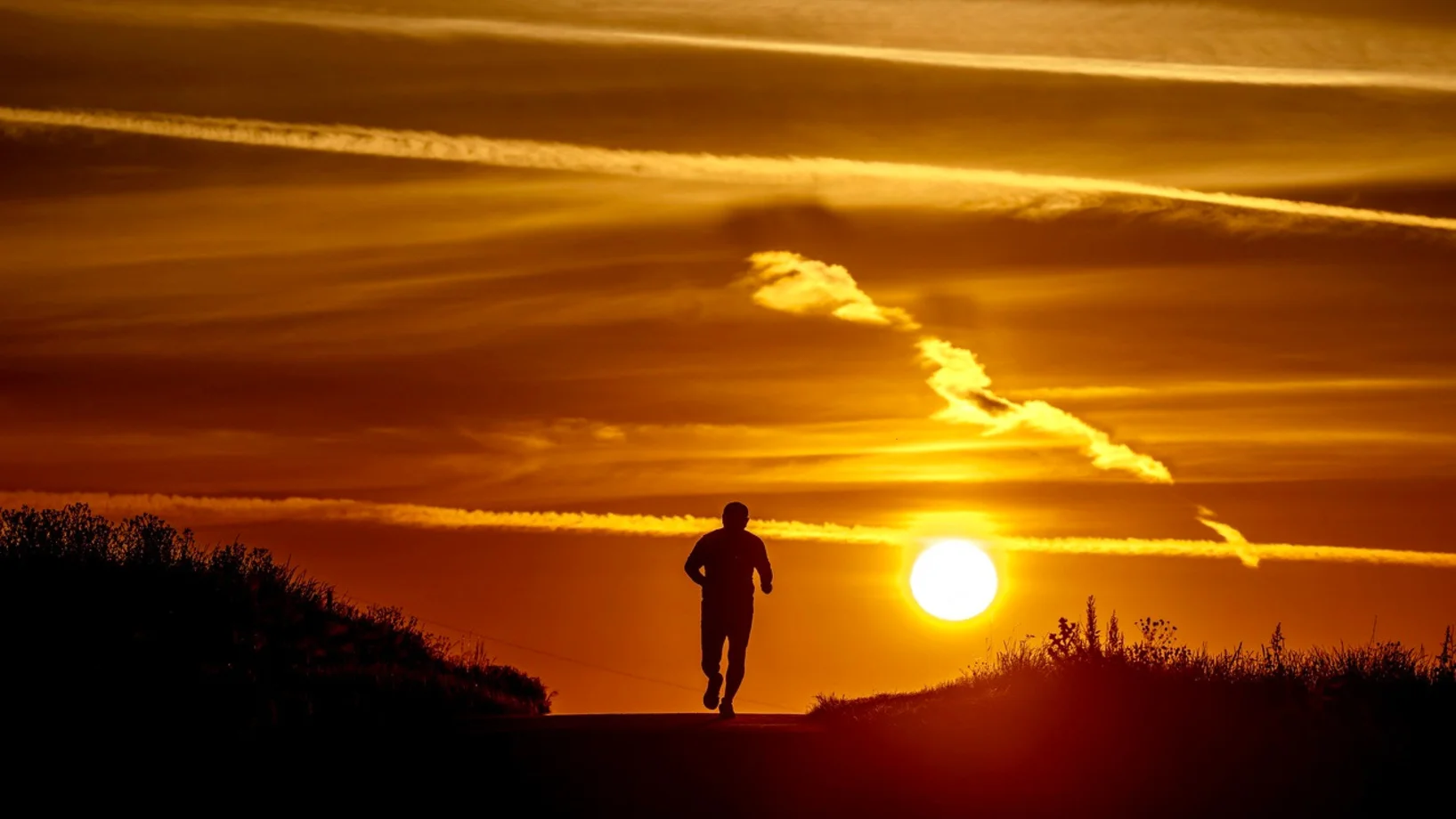 Sonnenaufgang bei Frankfurt