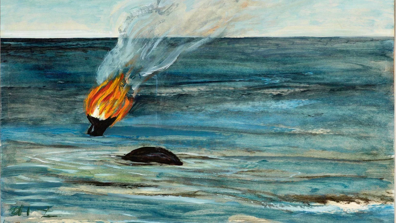 Agnes Barmettler, Brennender Wal