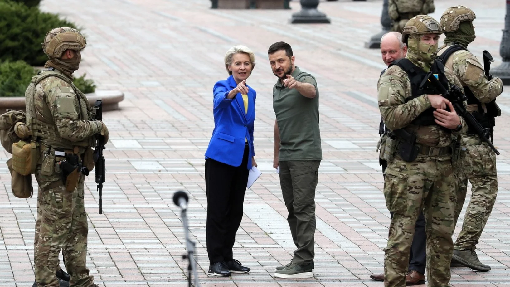 Selenskyj mit EU-Kommissionspräsidentin von der Leyen