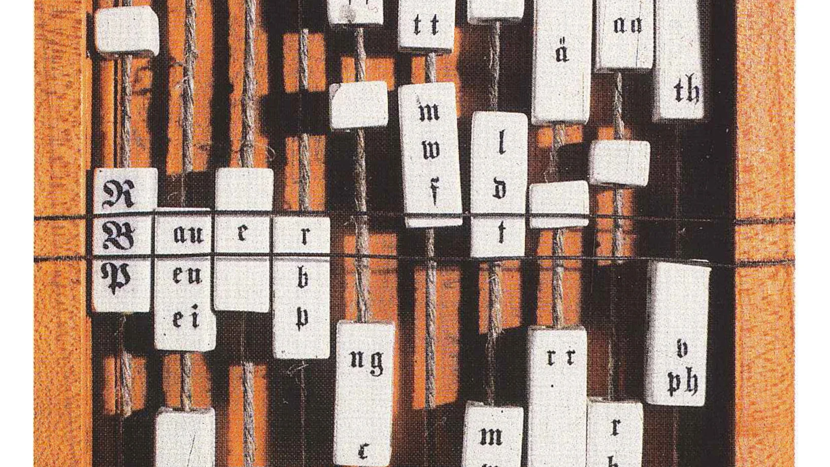 Buchstabiermaschine um 1810