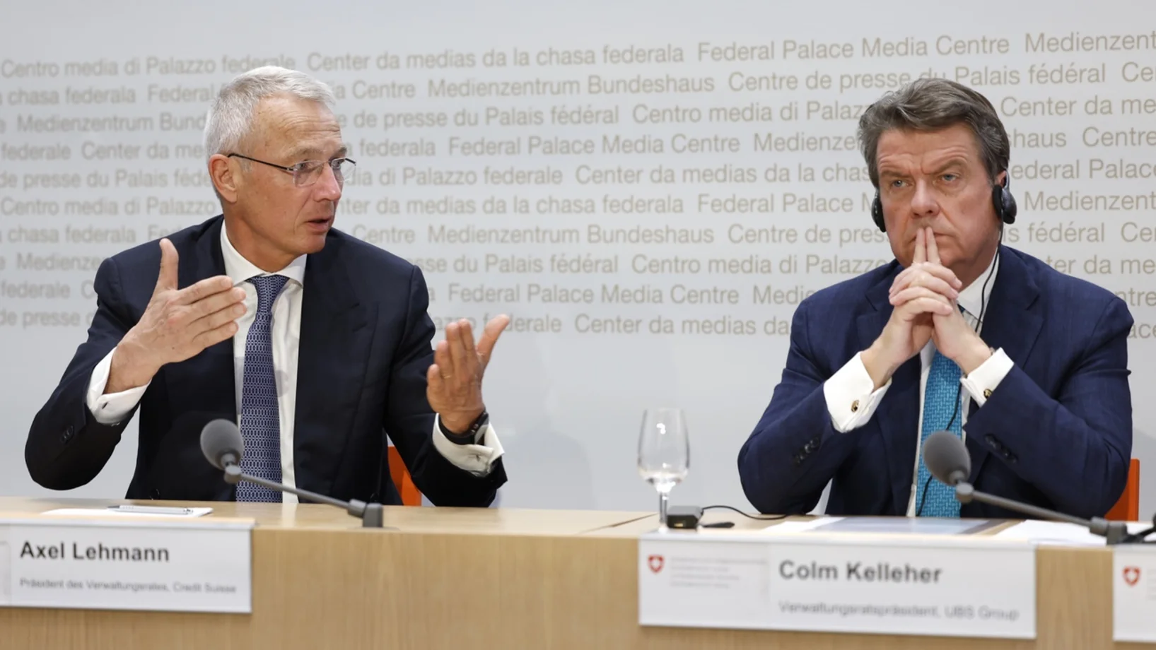 Axel Lehmann, Colm Kelleher