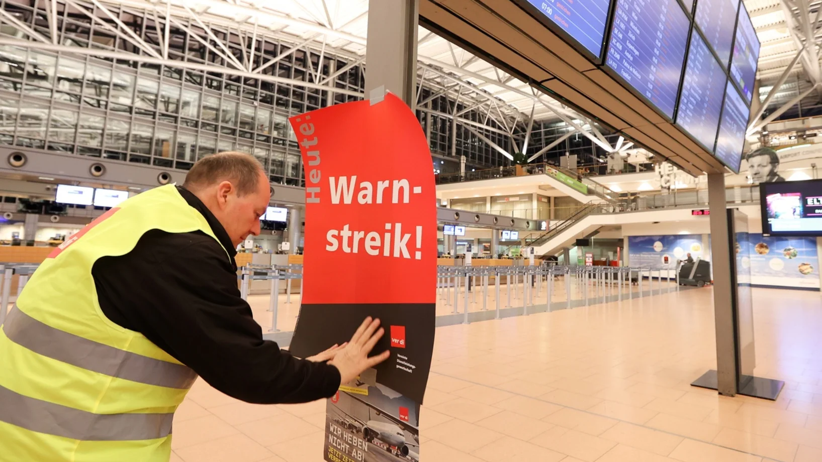 Warnstreik Flughäfen