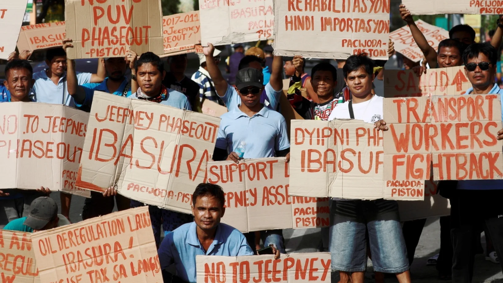 Jeepney-Protest Manila