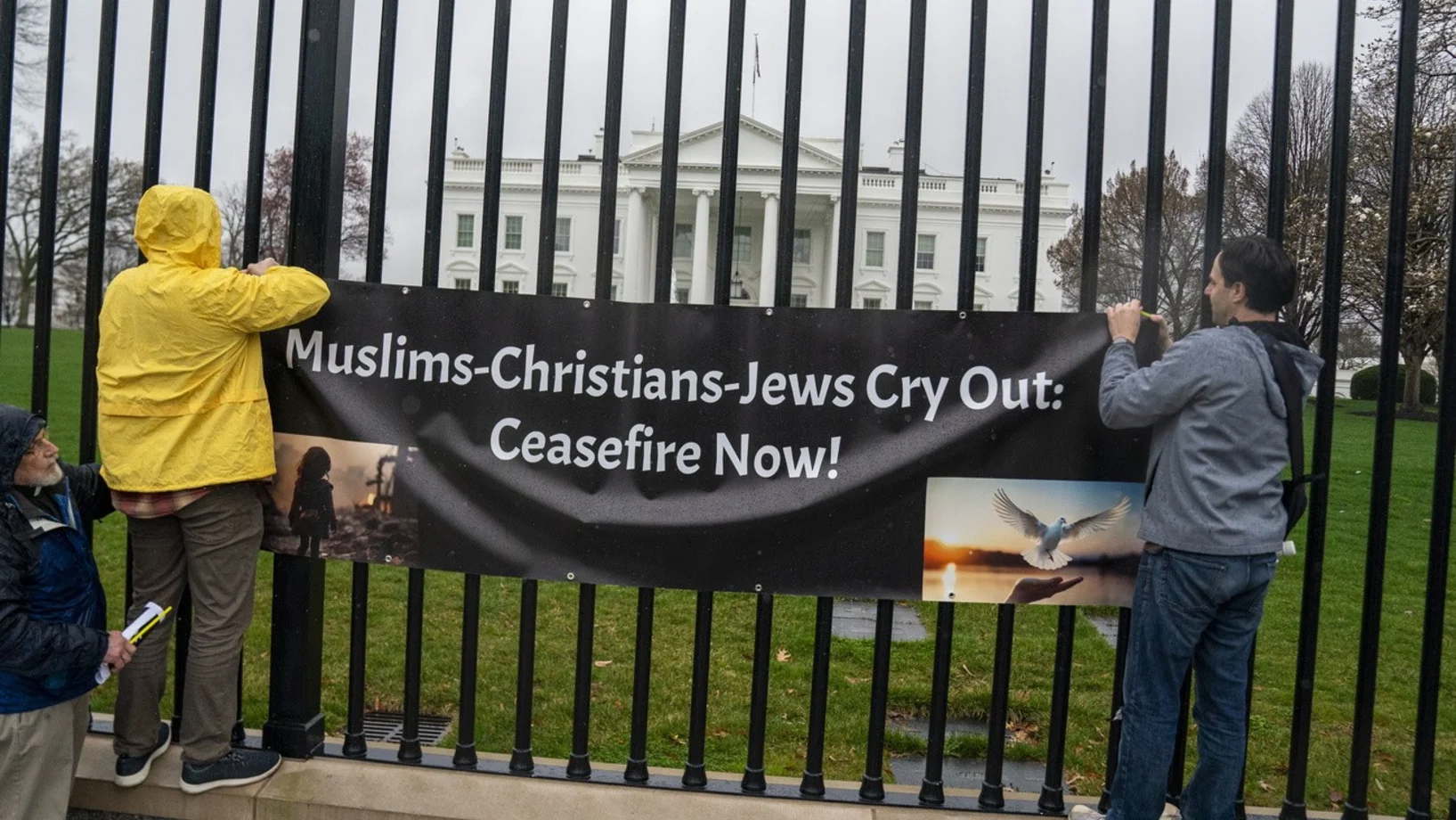 Demo für Waffenstillstand, Washington