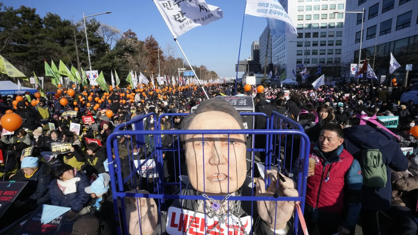 Südkorea, Demonstranten 