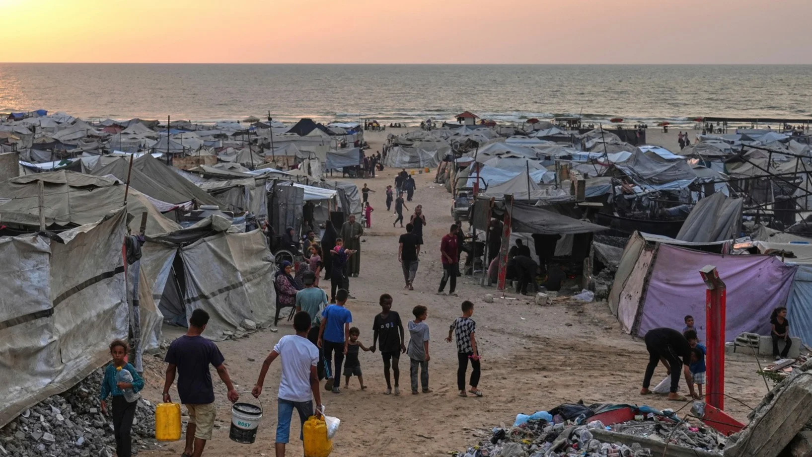 Gaza-Strand, Unterkünfte