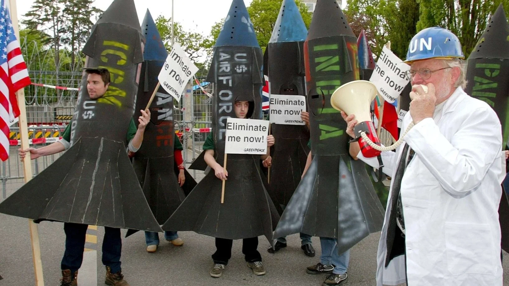 Demo für atomare Abrüstung in Genf 