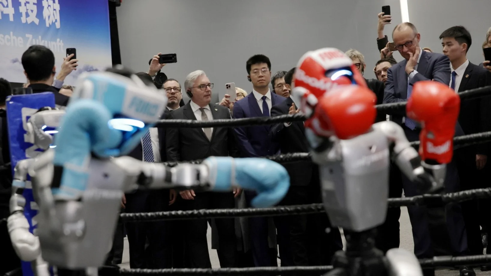 Roboter-Boxkampf, China 