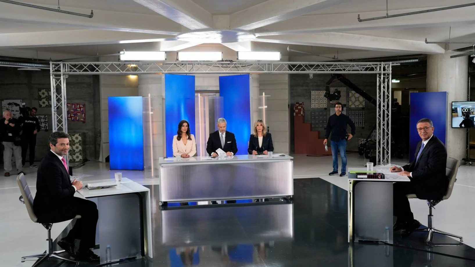 Seguro und Ventura beim Fernsehduell 