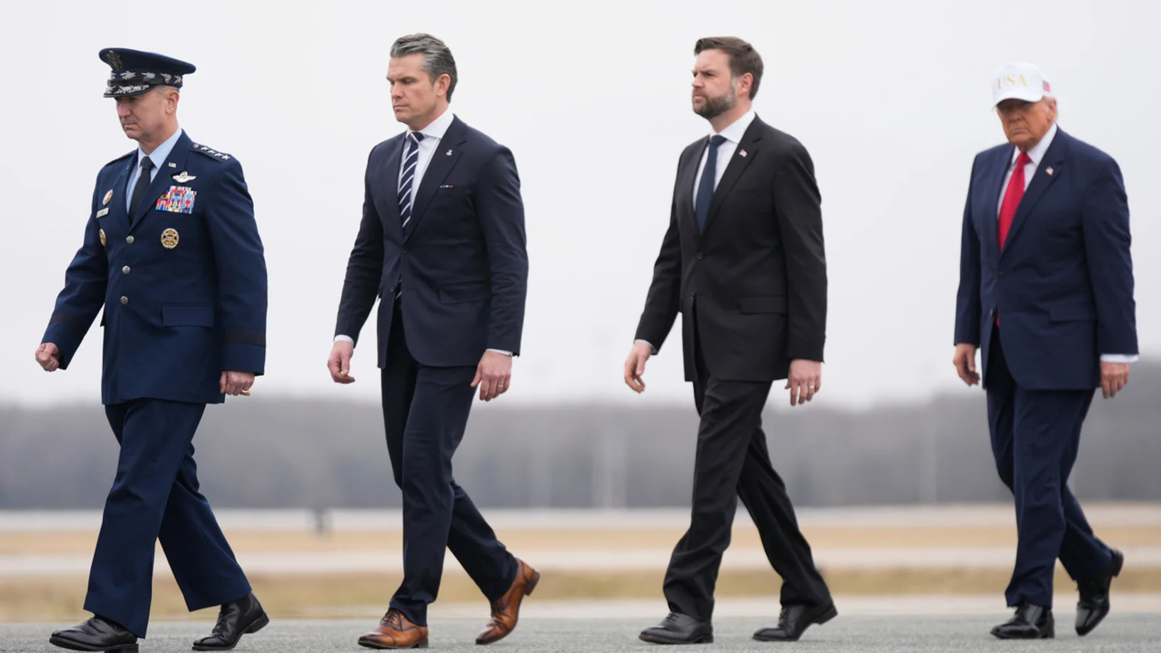Hegseth, Vance, Trump