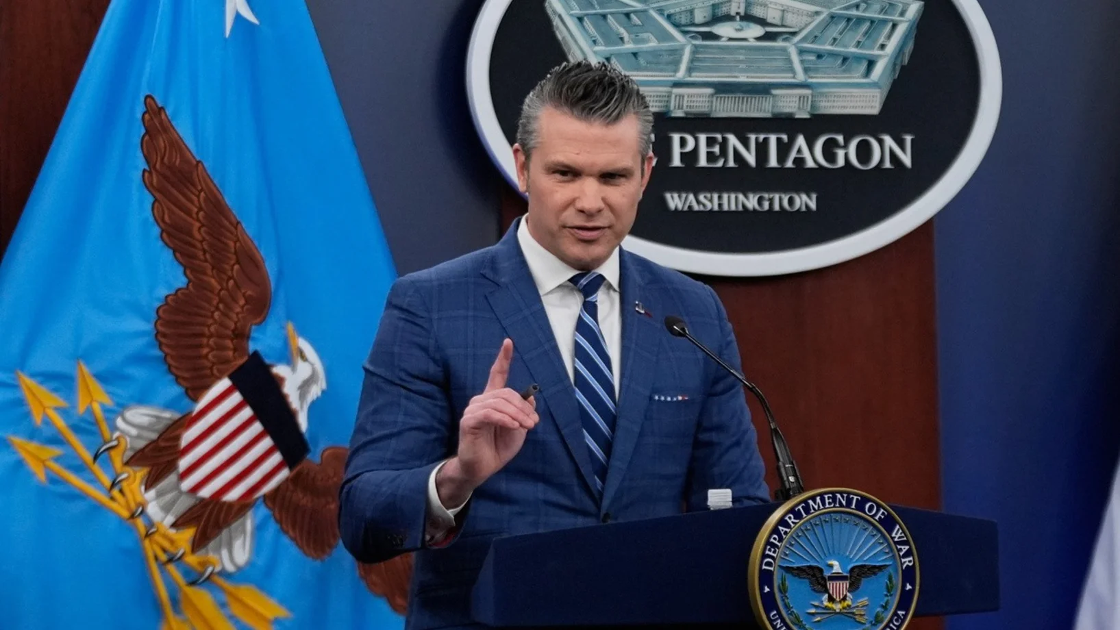 Hegseth, Pressekonferenz