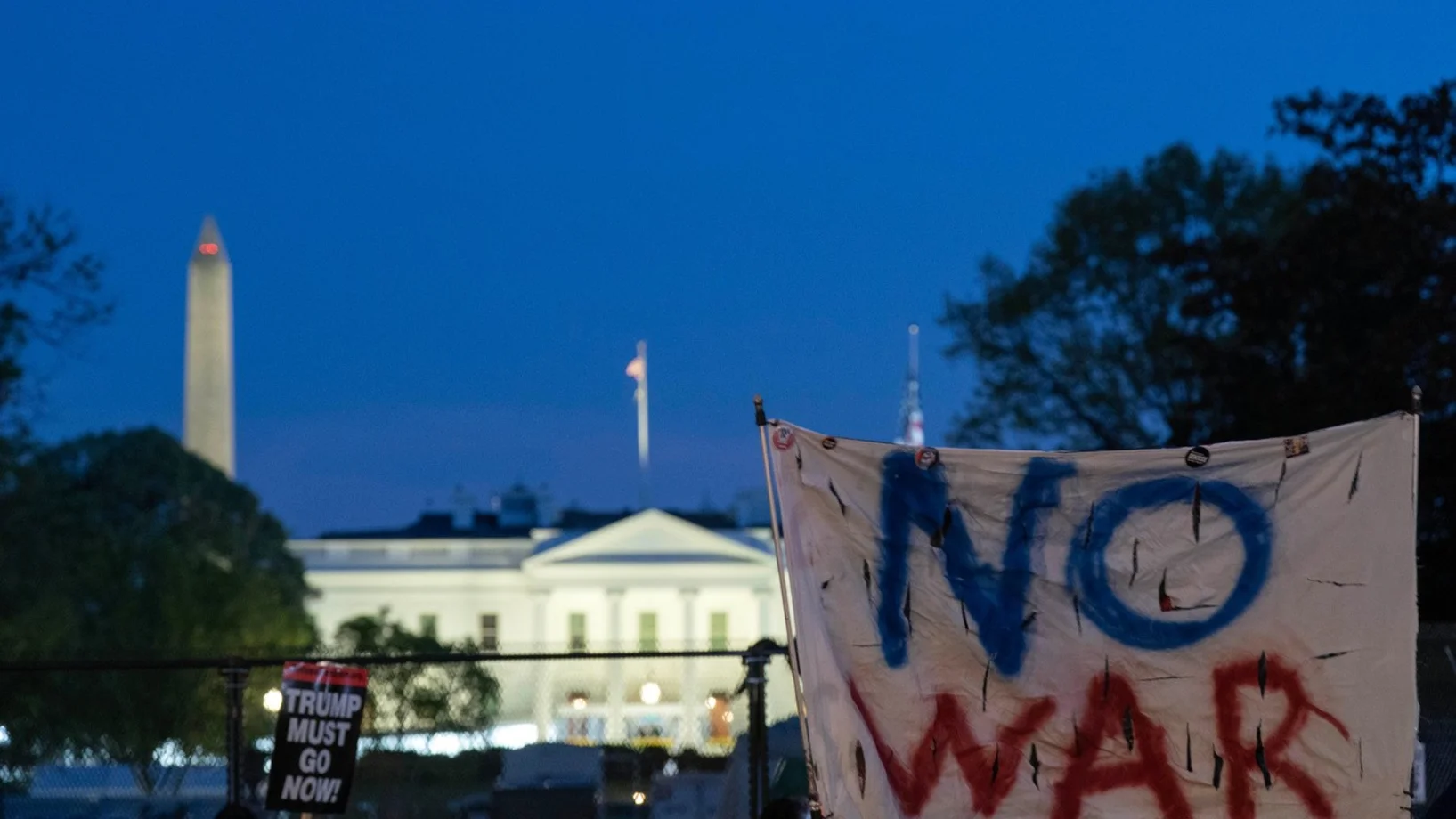 Demonstration, Weisses Haus