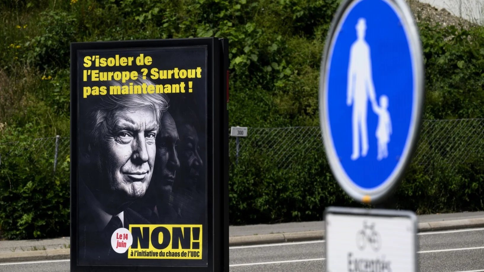 Trump, Abstimmungsplakat Schweiz 
