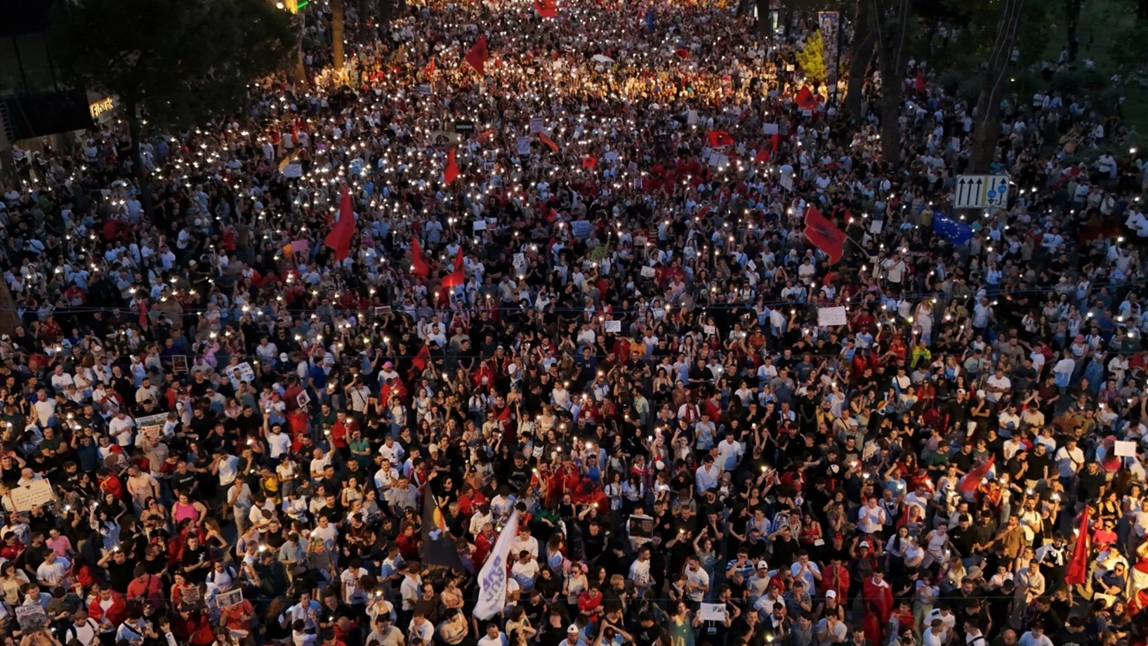 Albanien Protest