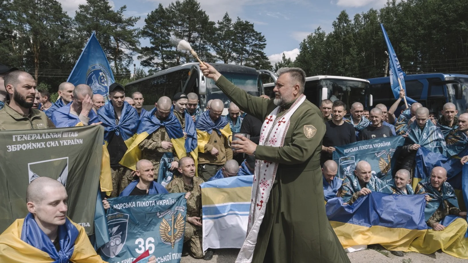 Rückkehr von ukrainischen Kriegsgefangenen