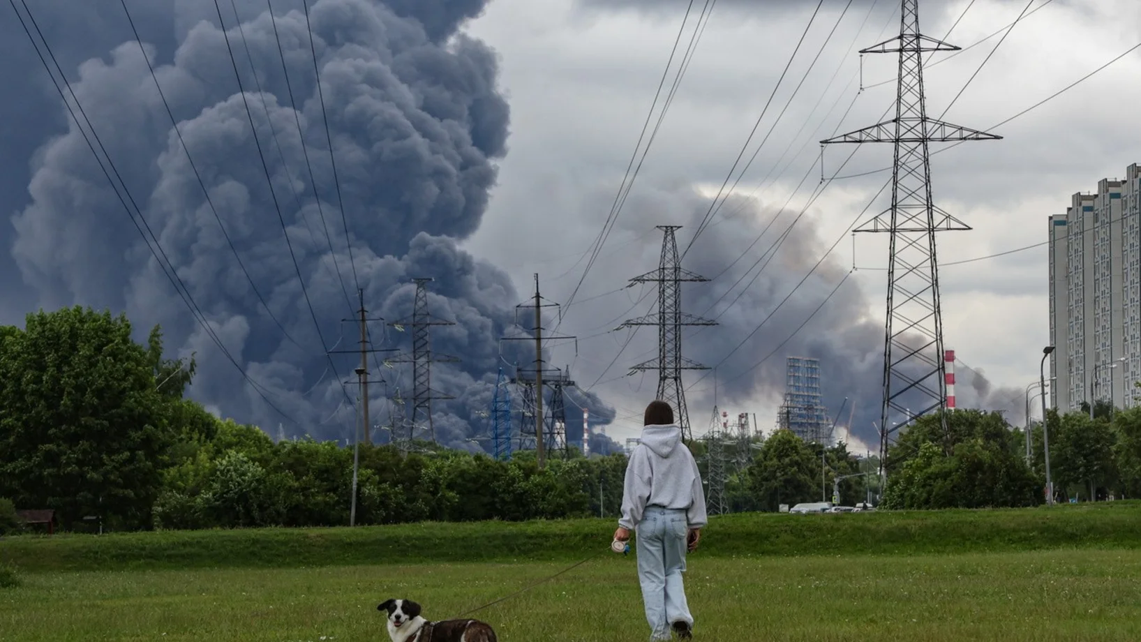 Brand Ölraffinerie, Moskau 