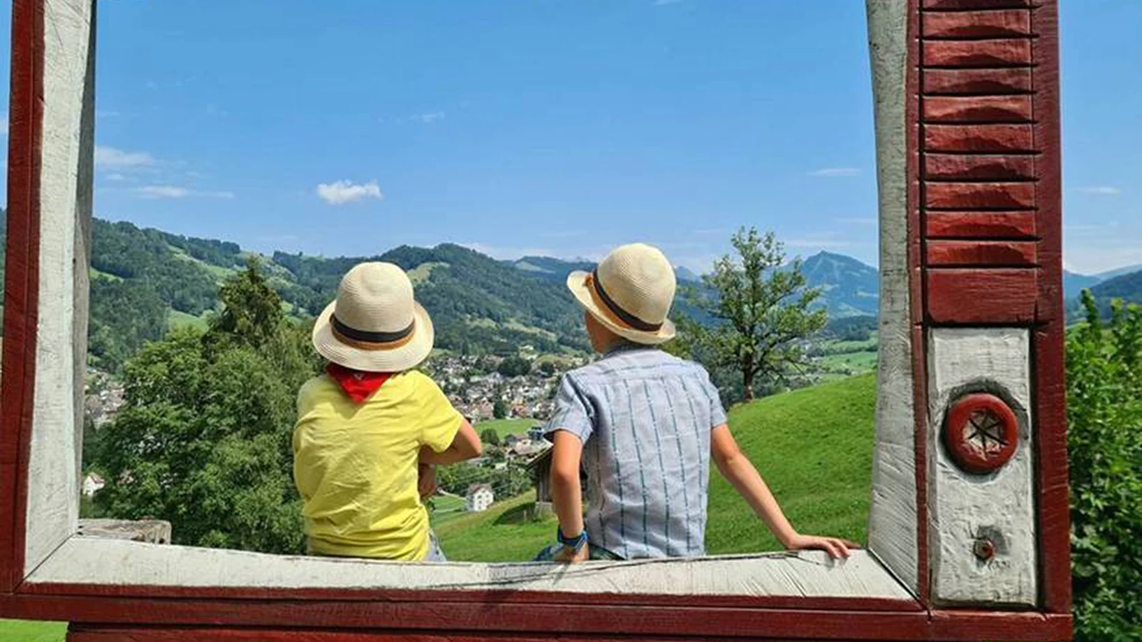 Blick hinaus, Ferien