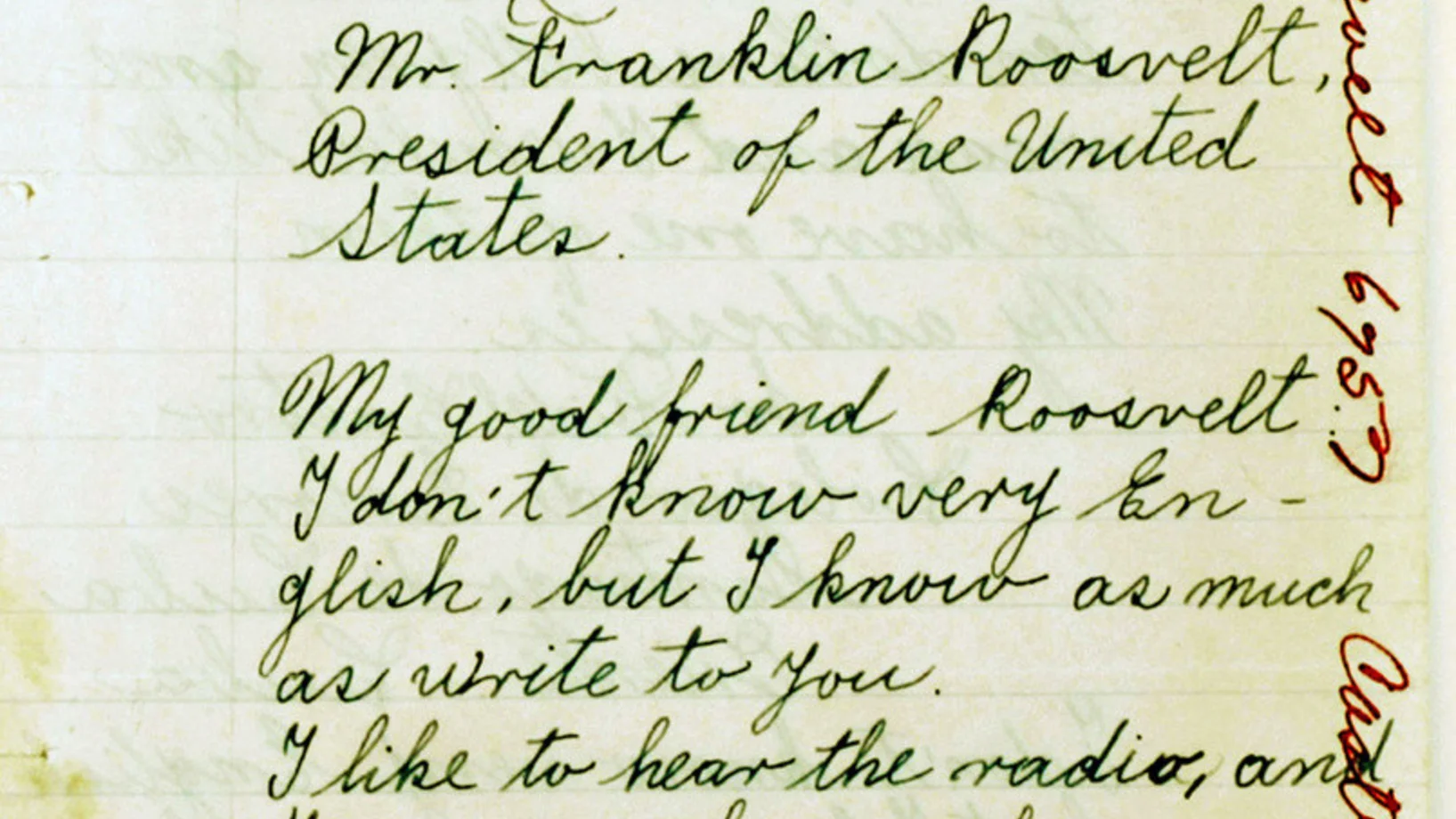 Brief an Roosevelt