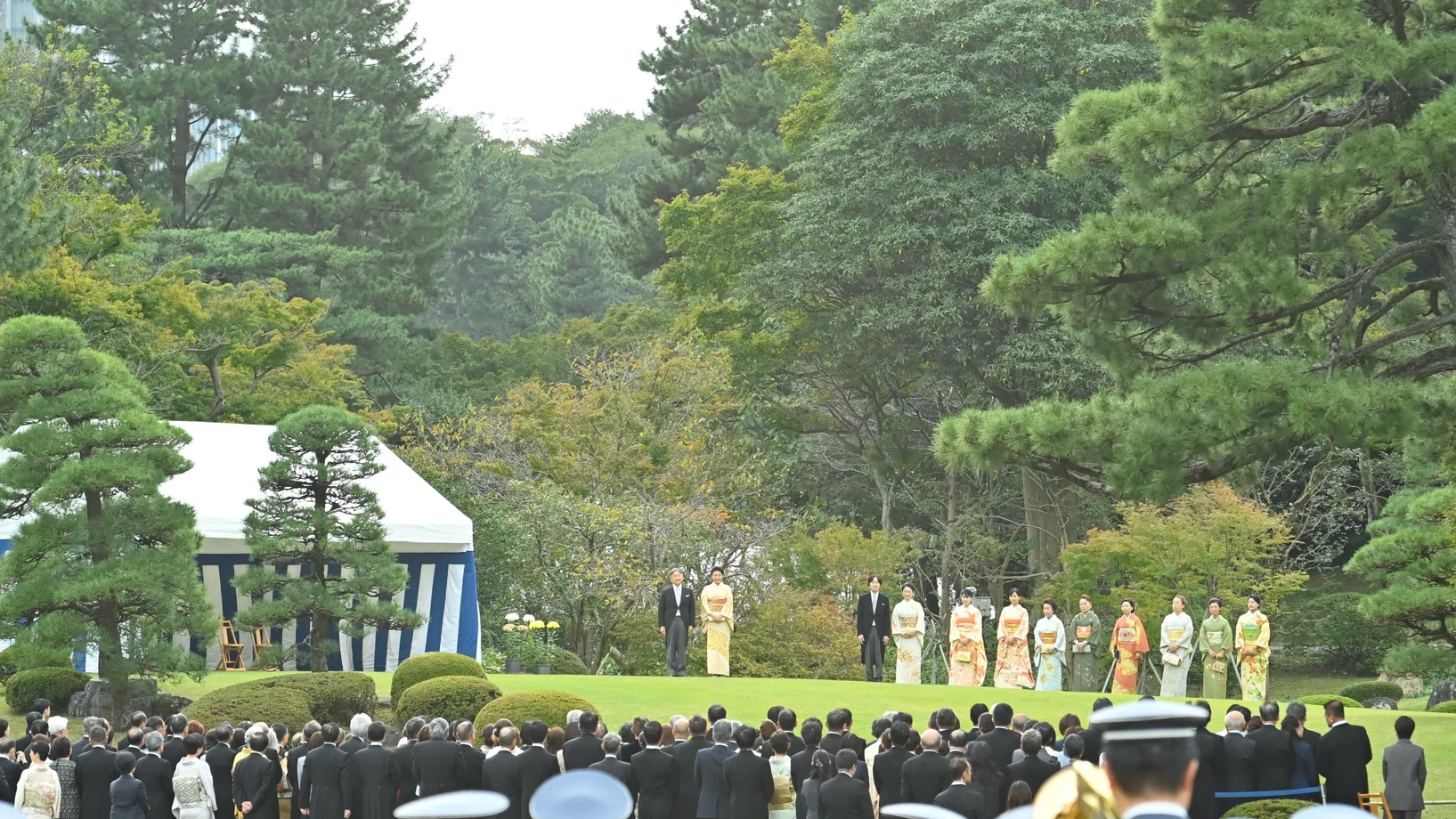 Gartenparty des japanischen Kaiserpaars