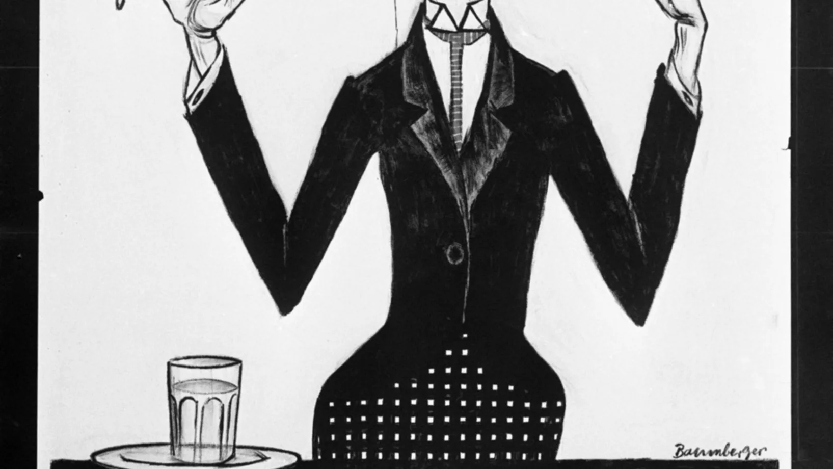 Ein Plakat aus dem Jahr 1920, das in den Kantonen Zürich und Basel-Stadt aufgehängt wurde. Bei der Abstimmung wurde die Einführung des Frauenstimmrechts mit grosser Mehrheit abgelehnt. (Foto: Keystone/Photopress-Archiv/Str)