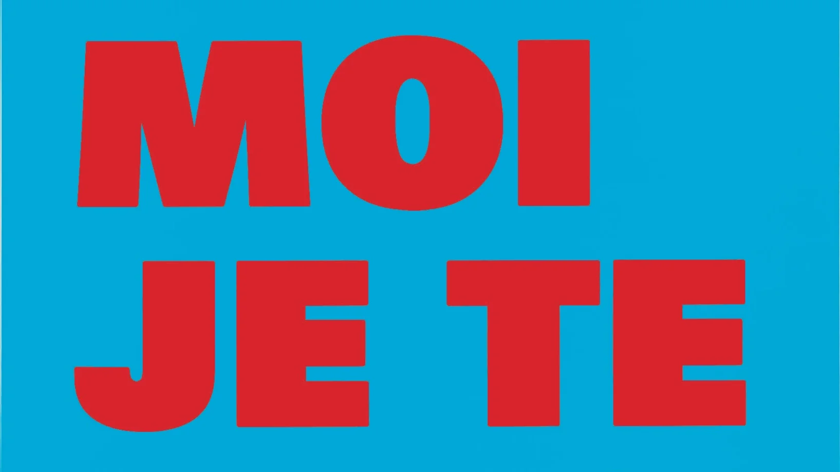 De la cécité; n° 7: MAIS MOI JE TE VOIS, 1994-1999/2000, Lack und Siebdruck auf Aluminium, 66,5 x 56,5 cm, Sammlung Pictet, © Galerie Mai 36, Zürich