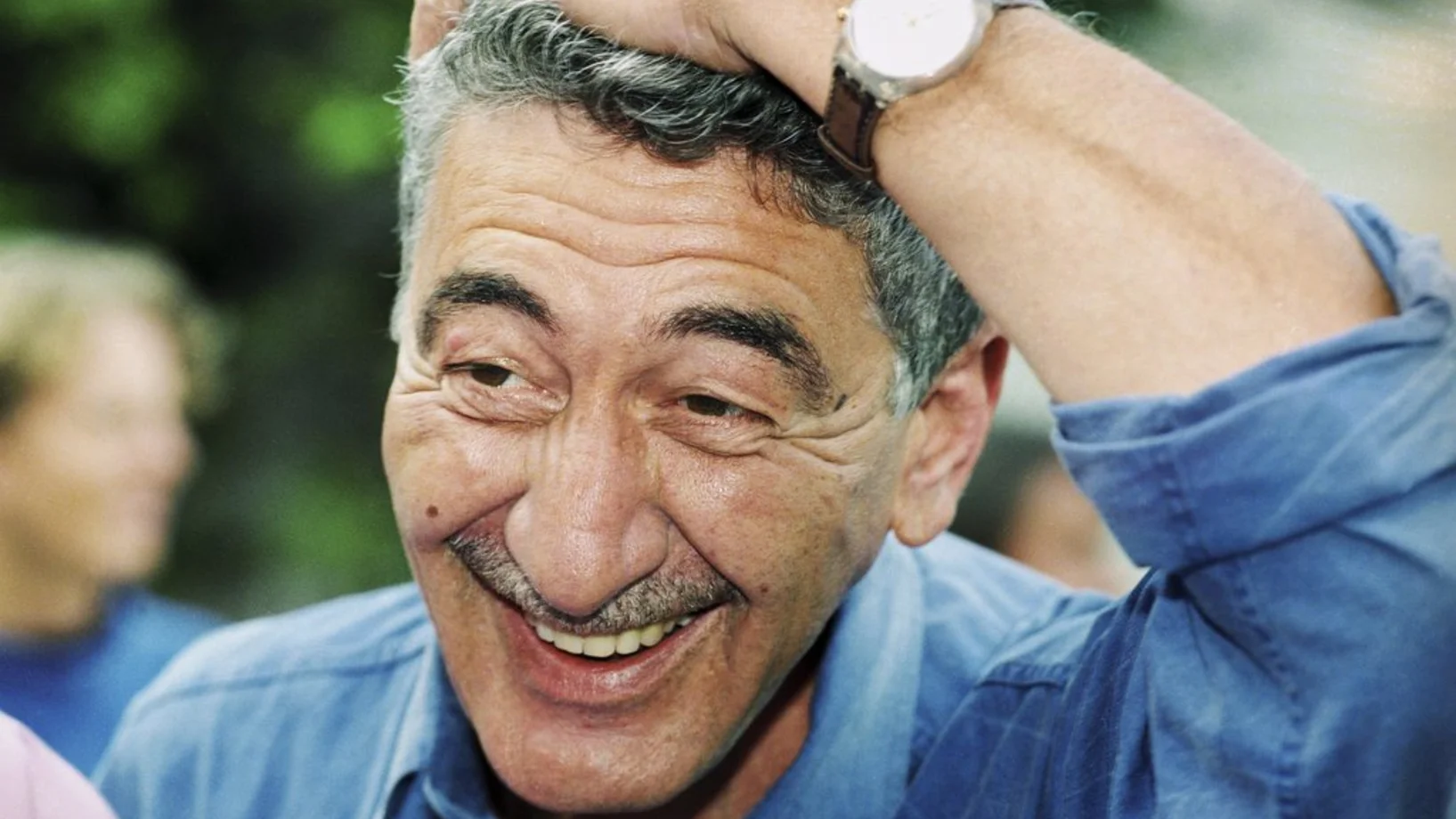 Daniel Schmid im August 1995 am Filmfestival in Locarno. (Foto: Keystone/Delay)