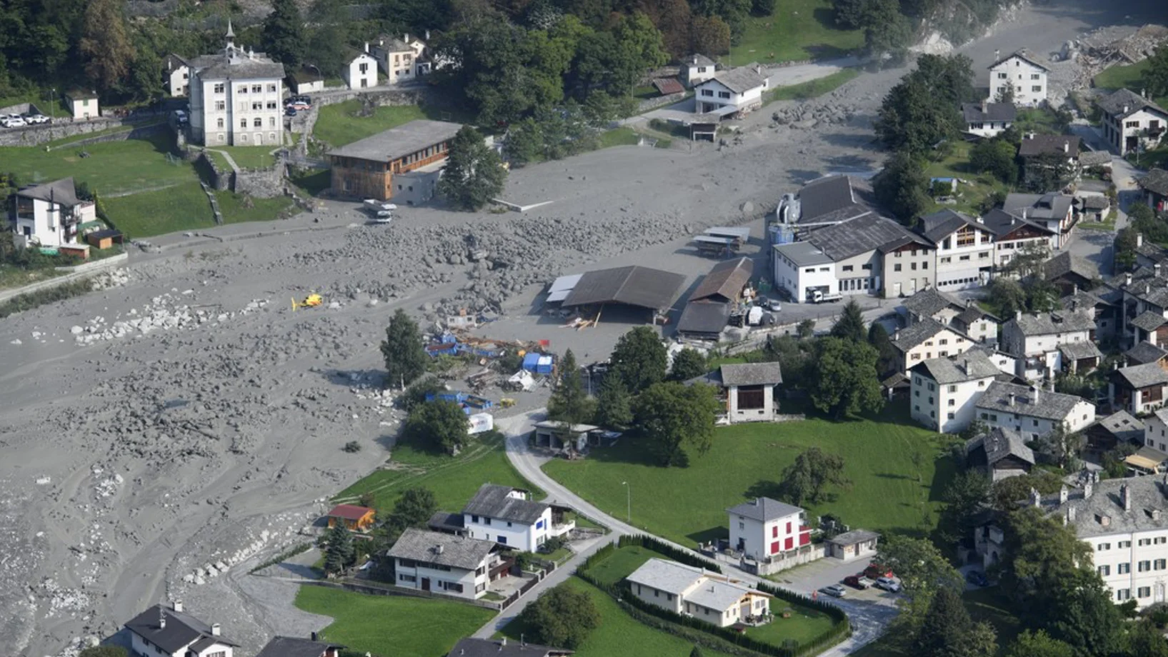 Bondo im Bergell GR am 25. August (Foto: EPA Keystone, Gian Ehrenzeller)

