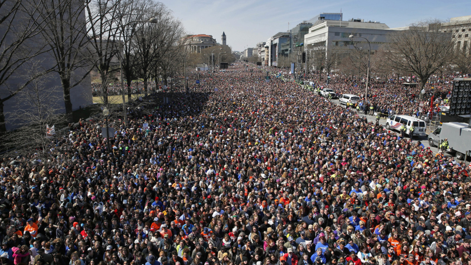 Die Pennsylvania-Avenue am Samstag (Foto: Keystone/AP/Alex Brandon)