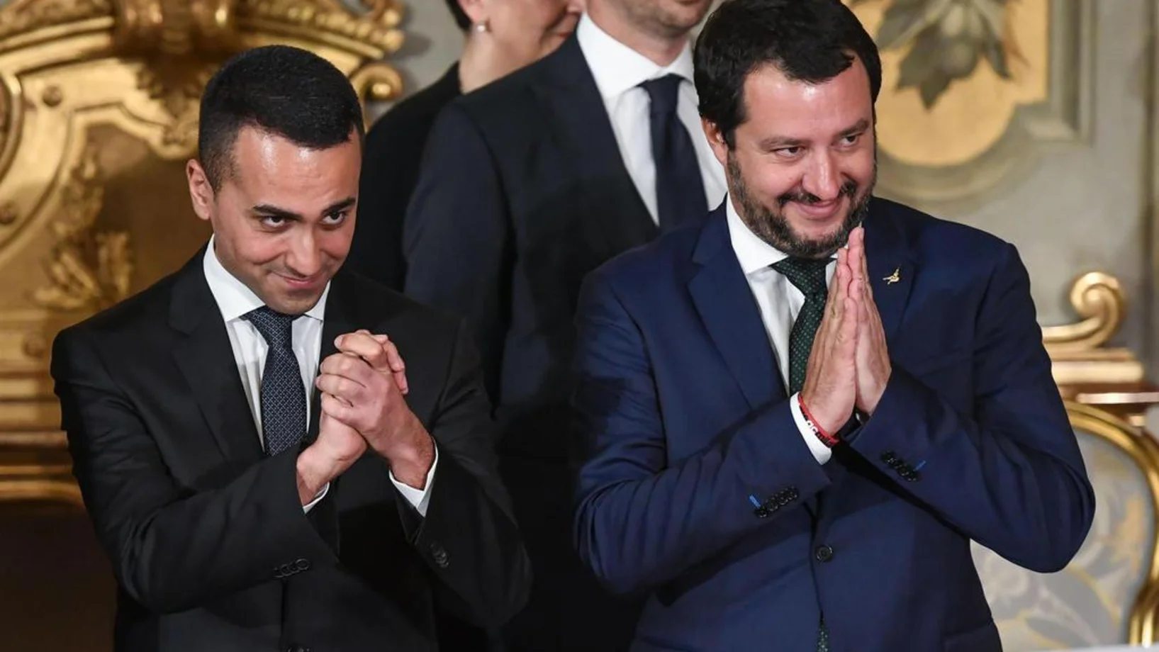 Di Maio, Salvini am Freitag nach der Amtseinsetzung (Foto: Keystone/EPA/Claudio Peri)