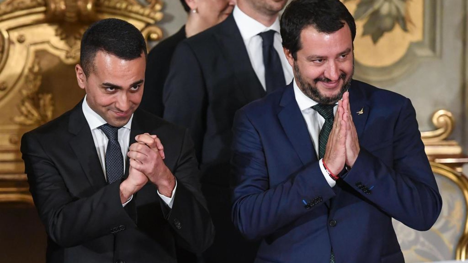 Di Maio, Salvini am Freitag nach der Amtseinsetzung (Foto: Keystone/EPA/Claudio Peri)