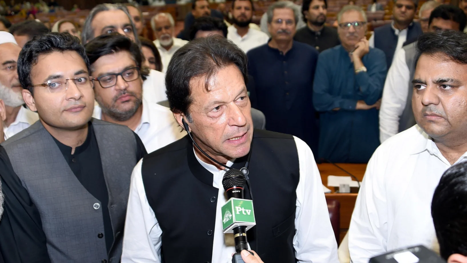 Imran Khan am 17. August in Islamabad. (Foto: Keystone/EPA/PID)