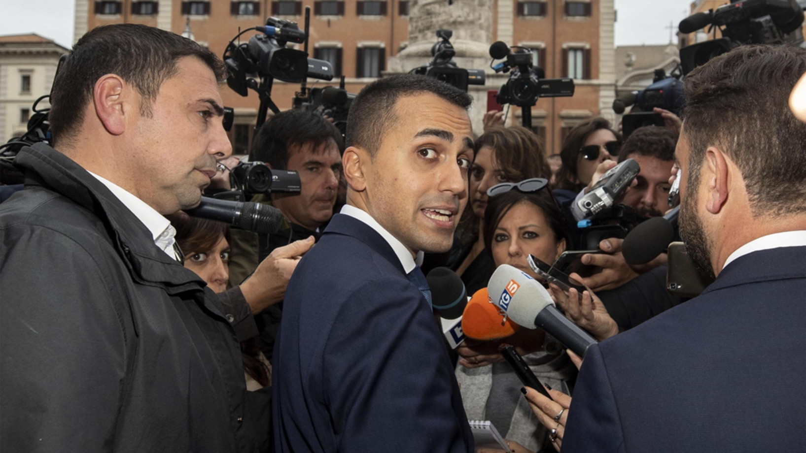 Der stellvertretende Ministerpräsident Luigi Di Maio, Chef der „Cinque Stelle“ am Montag in Rom. „Die Regierung wird mindestens vier Jahre dauern“, sagt er. (Foto: Keystone/EPA/Masssimo Percossi) 
